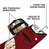 Over The Door Wrapping Paper Storage Container, Bag Holds 12 Rolls of Paper up to 40 Inches Tall, Accessory Compartment for Ribbon and Bow Storage (SB-10130-VT) Over The Door Wrapping Paper Storage Container, Bag Holds 12 Rolls of Paper up to 40 Inches Tall, Accessory Compartment for Ribbon and Bow Storage (SB-10130-VT)