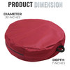 30" Christmas Wreath Storage Bag Container, Woven Polyester Fabric, Padded Handle with Carabiner Clip for Suspension Hanging (SB-10154-VT) 30" Christmas Wreath Storage Bag Container, Woven Polyester Fabric, Padded Handle with Carabiner Clip for Suspension Hanging (SB-10154-VT)