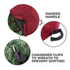 24" Christmas Wreath Storage Bag Container, Woven Polyester Fabric, Padded Handle with Carabiner Clip for Suspension Hanging (SB-10176-VT) 24" Christmas Wreath Storage Bag Container, Woven Polyester Fabric, Padded Handle with Carabiner Clip for Suspension Hanging (SB-10176-VT)