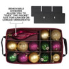 Christmas Ornament Storage Box with Adjustable Acid-Free Dividers, 4 Removable Trays with Handles, Holds 60 - 3 Inch Ornaments (16.25"L x 10"W x 13"H, SB-10494-VT) Christmas Ornament Storage Box with Adjustable Acid-Free Dividers, 4 Removable Trays with Handles, Holds 60 - 3 Inch Ornaments (16.25"L x 10"W x 13"H, SB-10494-VT)