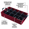 Christmas Ornament Storage Box with Adjustable Acid-Free Dividers, 4 Removable Trays with Handles, Holds 60 - 3 Inch Ornaments (16.25"L x 10"W x 13"H, SB-10494-VT) Christmas Ornament Storage Box with Adjustable Acid-Free Dividers, 4 Removable Trays with Handles, Holds 60 - 3 Inch Ornaments (16.25"L x 10"W x 13"H, SB-10494-VT)