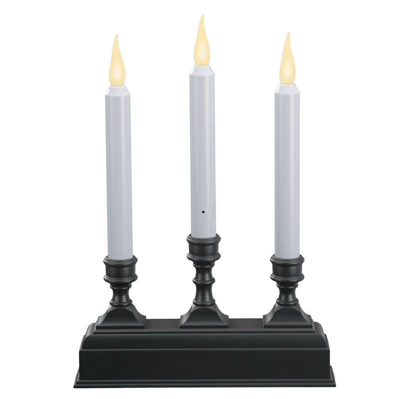 Battery Operated LED Window Candelabra with Sensor and 8 Hour Timer, Warm White Flame (VT-1630) Battery Operated LED Window Candelabra with Sensor and 8 Hour Timer, Warm White Flame (VT-1630)