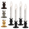 Slimline Ultra-Bright LED Window Candles, Battery Operated, Metal Base (VT-2813, Pack of 4) Slimline Ultra-Bright LED Window Candles, Battery Operated, Metal Base (VT-2813, Pack of 4)