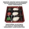 Christmas Ornament Storage Box with Adjustable Acid-Free Dividers, Holds 54 – 4 Inch Ornaments (26” L x 13.5”W x 13”H, SB-40042-VT) Christmas Ornament Storage Box with Adjustable Acid-Free Dividers, Holds 54 – 4 Inch Ornaments (26” L x 13.5”W x 13”H, SB-40042-VT)