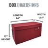 Christmas Ornament Storage Box with Adjustable Acid-Free Dividers, Holds 54 – 4 Inch Ornaments (26” L x 13.5”W x 13”H, SB-40042-VT) Christmas Ornament Storage Box with Adjustable Acid-Free Dividers, Holds 54 – 4 Inch Ornaments (26” L x 13.5”W x 13”H, SB-40042-VT)