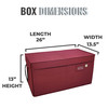612 Vermont Christmas Ornament Storage Box with Adjustable Acid-Free Dividers, Holds 128 – 3 Inch Ornaments (26” L x 13.5”W x 13”H, SB-40043-VT) 612 Vermont Christmas Ornament Storage Box with Adjustable Acid-Free Dividers, Holds 128 – 3 Inch Ornaments (26” L x 13.5”W x 13”H, SB-40043-VT)