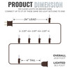 100 Clear LED Christmas Lights on Brown Wire, UL Approved for Indoor/Outdoor Use, 18.5' Lighted Length, 20.8' Total Length 100 Clear LED Christmas Lights on Brown Wire, UL Approved for Indoor/Outdoor Use, 18.5' Lighted Length, 20.8' Total Length