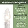 Ultra-Bright LED Window Candles with Timer, Battery Operated, Metal Base, White Candlestick, Adjustable Height (VT-1524-R4, Pack of 4) Ultra-Bright LED Window Candles with Timer, Battery Operated, Metal Base, White Candlestick, Adjustable Height (VT-1524-R4, Pack of 4)