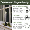 Ultra-Bright LED Window Candles with Timer, Battery Operated, Metal Base, White Candlestick, Adjustable Height (VT-1524-R4, Pack of 4) Ultra-Bright LED Window Candles with Timer, Battery Operated, Metal Base, White Candlestick, Adjustable Height (VT-1524-R4, Pack of 4)