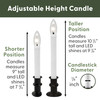 Slimline Ultra-Bright LED Window Candles, Battery Operated, Remote Control, Metal Base (VT-9167-R4, Pack of 4) Slimline Ultra-Bright LED Window Candles, Battery Operated, Remote Control, Metal Base (VT-9167-R4, Pack of 4)