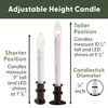 Slimline Ultra-Bright LED Window Candles, Battery Operated, Metal Base (VT-2813, Pack of 4) Slimline Ultra-Bright LED Window Candles, Battery Operated, Metal Base (VT-2813, Pack of 4)