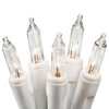35 Clear Christmas Lights on a White Wire, UL Approved for Indoor Use, 6.1' of Lighted Length, 7.5' of Total Length 35 Clear Christmas Lights on a White Wire, UL Approved for Indoor Use, 6.1' of Lighted Length, 7.5' of Total Length