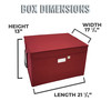 Christmas Ornament Storage Box with 3 Trays, Adjustable Acid-Free Dividers, Holds 60 - 4 Inch Ornaments (21.25"L x 17.25"W x 13"H, SB-10497F-VT) Christmas Ornament Storage Box with 3 Trays, Adjustable Acid-Free Dividers, Holds 60 - 4 Inch Ornaments (21.25"L x 17.25"W x 13"H, SB-10497F-VT)