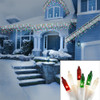 150 Count Red, Green and White Frosted Mini Christmas Icicle Light Set, Lighted Length 11.5 Foot, Total Length 12.5 Foot, 27 Drops 150 Count Red, Green and White Frosted Mini Christmas Icicle Light Set, Lighted Length 11.5 Foot, Total Length 12.5 Foot, 27 Drops