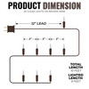 35 Clear Christmas Lights on a Brown Wire, UL Approved for Indoor Use, 9' of  Lighted Length, 10' of Total Length 35 Clear Christmas Lights on a Brown Wire, UL Approved for Indoor Use, 9' of  Lighted Length, 10' of Total Length
