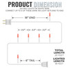 100 Red Christmas Lights on a White Wire String, UL Approved for Indoor/Outdoor Use, 18' Lighted Length, 20' Total Length 100 Red Christmas Lights on a White Wire String, UL Approved for Indoor/Outdoor Use, 18' Lighted Length, 20' Total Length