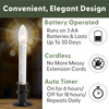 Slimline Ultra-Bright LED Window Candles, Battery Operated, Metal Base (VT-2813, Pack of 4) Slimline Ultra-Bright LED Window Candles, Battery Operated, Metal Base (VT-2813, Pack of 4)