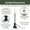 Electric LED Window Candle with Clear Bulb, Metal Slimline Base (VT-9133, Pack of 4) Electric LED Window Candle with Clear Bulb, Metal Slimline Base (VT-9133, Pack of 4)