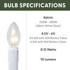 Plastic Shatterproof Ultra-Bright LED Window Candle Replacement Bulbs for 9134 Series Candle (VT-9222-4R-W, Pack of 4) Plastic Shatterproof Ultra-Bright LED Window Candle Replacement Bulbs for 9134 Series Candle (VT-9222-4R-W, Pack of 4)