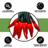 35 Red Chili Pepper String Light, UL Approved for Indoor/Outdoor Use, End-to-End Connectors (VT-2835-R) 35 Red Chili Pepper String Light, UL Approved for Indoor/Outdoor Use, End-to-End Connectors (VT-2835-R)