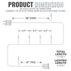 50 Clear Christmas Lights on a White Wire String, UL Approved for Indoor/Outdoor Use, 9' of Lighted Length, 11' of Total Length 50 Clear Christmas Lights on a White Wire String, UL Approved for Indoor/Outdoor Use, 9' of Lighted Length, 11' of Total Length