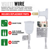 50 Pink Christmas Lights on a White Wire String, UL Approved for Indoor/Outdoor Use, 9' of Lighted Length, 11" of Total Length 50 Pink Christmas Lights on a White Wire String, UL Approved for Indoor/Outdoor Use, 9' of Lighted Length, 11" of Total Length