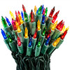 100 Multi Twinkle Lights on Green Wire, Indoor/Outdoor Use, Lighted Length of 20.6’, Total Length of 21.8’ (VT-00333) 100 Multi Twinkle Lights on Green Wire, Indoor/Outdoor Use, Lighted Length of 20.6’, Total Length of 21.8’ (VT-00333)