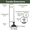 Battery Operated LED Taper Window Candles with Timer, Remote Control, Warm White Flicker or Steady On (VTR1660, Pack of 4) Battery Operated LED Taper Window Candles with Timer, Remote Control, Warm White Flicker or Steady On (VTR1660, Pack of 4)