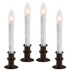 Slimline Ultra-Bright LED Window Candles, Battery Operated, Metal Base (VT-2813, Pack of 4) Slimline Ultra-Bright LED Window Candles, Battery Operated, Metal Base (VT-2813, Pack of 4)