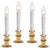 Slimline Ultra-Bright LED Window Candles, Battery Operated, Metal Base (VT-2813, Pack of 4) Slimline Ultra-Bright LED Window Candles, Battery Operated, Metal Base (VT-2813, Pack of 4)