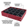 Christmas Ornament Storage Box with 3 Trays, Adjustable Acid-Free Dividers, Holds 60 - 4 Inch Ornaments (21.25"L x 17.25"W x 13"H, SB-10497F-VT) Christmas Ornament Storage Box with 3 Trays, Adjustable Acid-Free Dividers, Holds 60 - 4 Inch Ornaments (21.25"L x 17.25"W x 13"H, SB-10497F-VT)