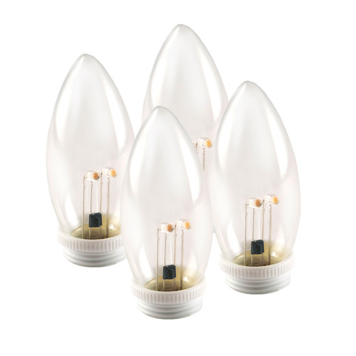 Programmable Ultra-Bright LED Window Candle Replacement Bulbs for 9167 Series Candle (VT-9227-4R-W, Pack of 4)