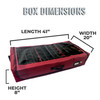 Under Bed Ornament Storage Holds 108 Ornaments, 72 – 3” and 36 – 4” Ornament Compartments (SB-40060-VT) Under Bed Ornament Storage Holds 108 Ornaments, 72 – 3” and 36 – 4” Ornament Compartments (SB-40060-VT)