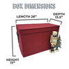 Nutcracker and Figurine Storage Box with Adjustable Dividers, 17” H x 26” L x 13.5” D (SB-40062-VT) Nutcracker and Figurine Storage Box with Adjustable Dividers, 17” H x 26” L x 13.5” D (SB-40062-VT)