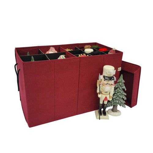Nutcracker and Figurine Storage Box with Adjustable Dividers, 17” H x 26” L x 13.5” D (SB-40062-VT) Nutcracker and Figurine Storage Box with Adjustable Dividers, 17” H x 26” L x 13.5” D (SB-40062-VT)
