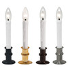 Slimline Ultra-Bright LED Window Candles, Battery Operated, Remote Control, Metal Base (VT-9167, SINGLE)