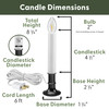 Electric LED Window Candles with Shatterproof Warm White Bulbs, On/Off Toggle Switch (VT-1160, Pack of 4) Electric LED Window Candles with Shatterproof Warm White Bulbs, On/Off Toggle Switch (VT-1160, Pack of 4)