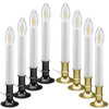 Electric LED Window Candles with Shatterproof Warm White Bulbs, On/Off Toggle Switch (VT-1160, Pack of 4) Electric LED Window Candles with Shatterproof Warm White Bulbs, On/Off Toggle Switch (VT-1160, Pack of 4)