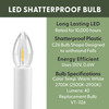 Electric LED Window Candles with Shatterproof Warm White Bulbs, Automatic Timer (VT-1188, Pack of 4) Electric LED Window Candles with Shatterproof Warm White Bulbs, Automatic Timer (VT-1188, Pack of 4)