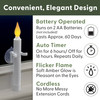 Battery Operated Suction Cup Window Candles with Flickering LED Amber Flame, Automatic Timer, 7 3/8 Inch Tall (VT-1206SC, Pack of 4) Battery Operated Suction Cup Window Candles with Flickering LED Amber Flame, Automatic Timer, 7 3/8 Inch Tall (VT-1206SC, Pack of 4)
