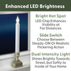 LED Electric Window Candles with Bright Hot Spot, Sensor Dusk to Dawn, Flicker Flame or Steady On, USB Low Voltage Adapter, (VT-1270-4, Pack of 4) LED Electric Window Candles with Bright Hot Spot, Sensor Dusk to Dawn, Flicker Flame or Steady On, USB Low Voltage Adapter, (VT-1270-4, Pack of 4)
