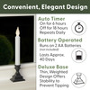 Battery Operated LED Window Candles with Bright Hot Spot, Automatic Timer (VT-1506, Single) Battery Operated LED Window Candles with Bright Hot Spot, Automatic Timer (VT-1506, Single)