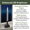 Battery Operated LED Window Candles with Sensor and 8 Hour Timer, Warm White Flame (VT-1620-4, Pack of 4 Battery Operated LED Window Candles with Sensor and 8 Hour Timer, Warm White Flame (VT-1620-4, Pack of 4