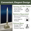 Battery Operated LED Window Candles with Sensor and 8 Hour Timer, Warm White Flame (VT-1620-4, Pack of 4 Battery Operated LED Window Candles with Sensor and 8 Hour Timer, Warm White Flame (VT-1620-4, Pack of 4