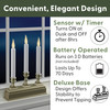 Battery Operated LED Window Candelabra with Sensor and 8 Hour Timer, Warm White Flame (VT-1630) Battery Operated LED Window Candelabra with Sensor and 8 Hour Timer, Warm White Flame (VT-1630)