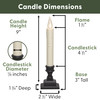 Vintage LED Battery Operated Window Candles with Timer, Bright Warm White Glow (VT-1806, Pack of 4) Vintage LED Battery Operated Window Candles with Timer, Bright Warm White Glow (VT-1806, Pack of 4)